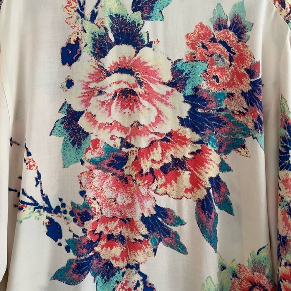Flying TOMATO Floral Kimono Sleeve Kaftan Dress Size M/L - Picture 9 of 14